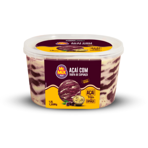 Sorvete de Açai com Trufa de Cupuaçu  - Mr Mix